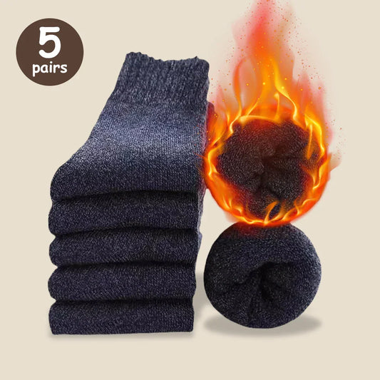 Cozy Comfort: Thick Woolen Socks for Men – Perfect for Autumn &amp; Winter