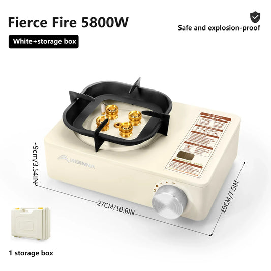 BISINNA Camping Gas Stove – High Firepower Outdoor Portable Burner