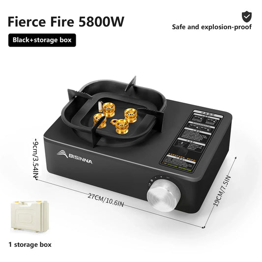 BISINNA Camping Gas Stove – High Firepower Outdoor Portable Burner