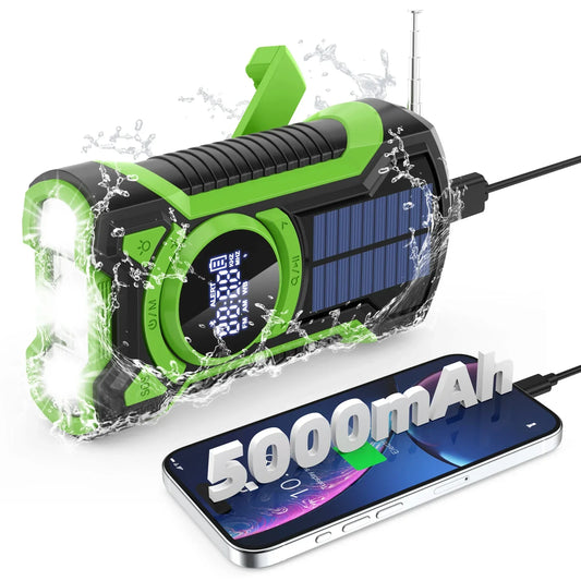 Stay Prepared Anywhere with the Emergency Radio Hand Crank Solar 5000mAh