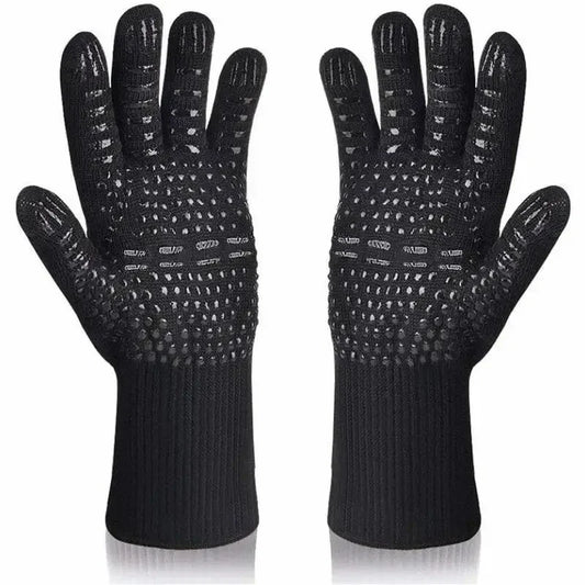 1472°F Heat Resistant Oven Mitts – Silicone BBQ &amp; Grilling Gloves