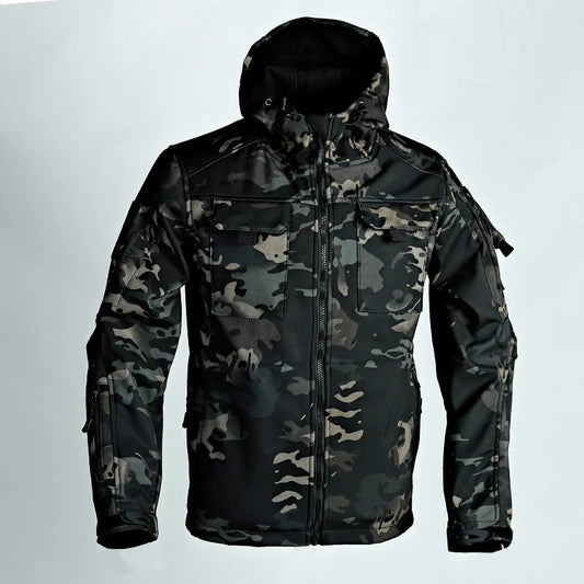 Winter Fleece Jacket for Men – Tactical Motorcycle Coat