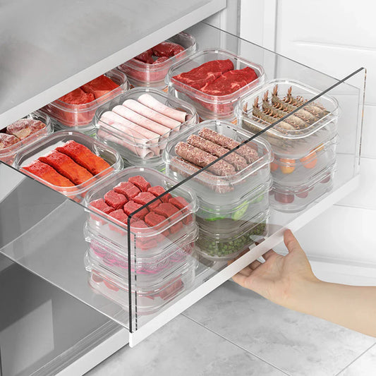 5/1Pcs Mini Transparent Food Storage Containers – Keep Your Fridge Organized
