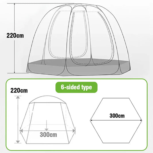 Outdoor Dome Starry Sky Tent – Transparent Camping for Stargazing