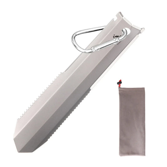 Tomshoo Titanium Serrated Shovel – Ultimate Outdoor Tool for Adventurers