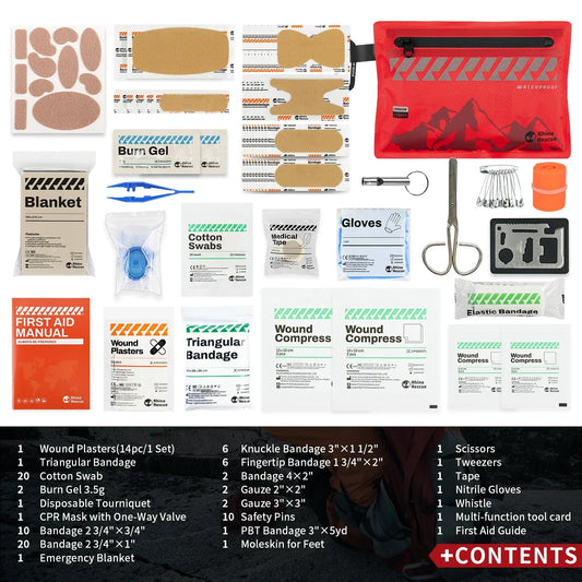 Rhino Rescue Small First Aid Kit – Essential Ultralight Waterproof Medical Kit