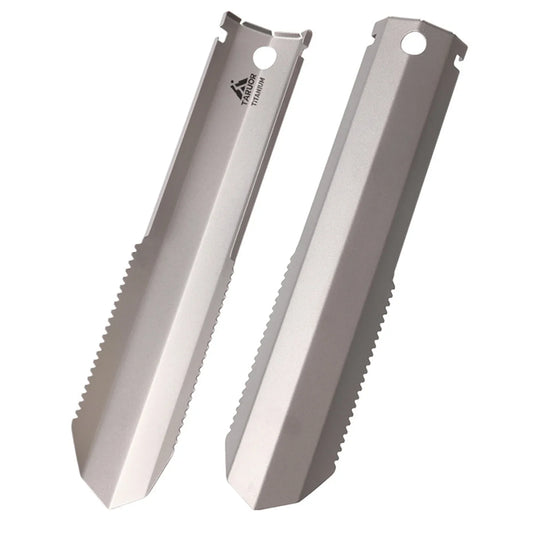 Tomshoo Titanium Serrated Shovel – Ultimate Outdoor Tool for Adventurers