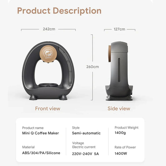 Portable Coffee Maker – Low Decibel Americano Capsule Machine