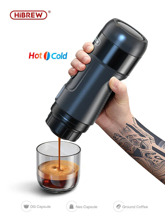 HiBREW Portable Coffee Machine – Perfect for Car &amp; Home Brewing