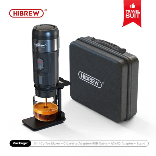HiBREW Portable Coffee Machine – Perfect for Car &amp; Home Brewing